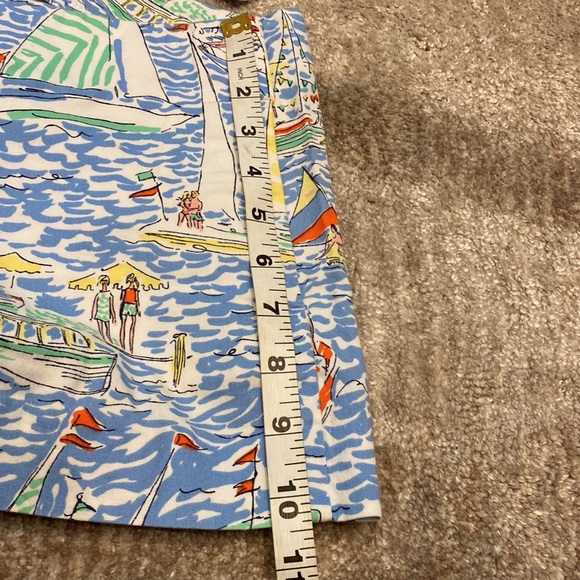 Lilly Pulitzer ‘Get Nauti’ shorts Sz 6 with pockets back zip with button - Picture 11 of 12